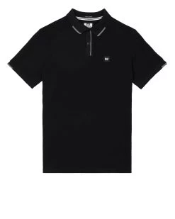 Weekend Offender Rivas Polo Shirt Black/Smokey Grey