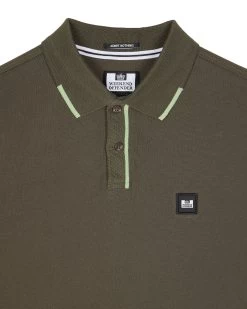 Weekend Offender Rivas Polo Shirt Castle Green/Pale Moss Green 10 Weekend Offender Rivas Polo Shirt Castle Green/Pale Moss Green -Fashion sportswear POSS2411 RIVAS CASTLE GREEN 10843