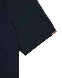 Weekend Offender Rivas Polo Shirt Navy/Cognac Brown -Fashion sportswear POSS2411 RIVAS NAVY 10738