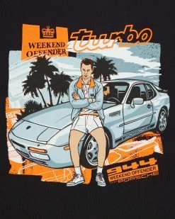 Weekend Offender 944 Graphic T-Shirt Black -Fashion sportswear PTAW23 06 944 BLACK 2173