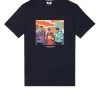Weekend Offender Ronnie Graphic T-Shirt Navy