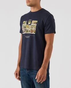 Weekend Offender Polaroids Graphic T-Shirt Navy -Fashion sportswear PTAW2313 POLAROID NAVY 0286