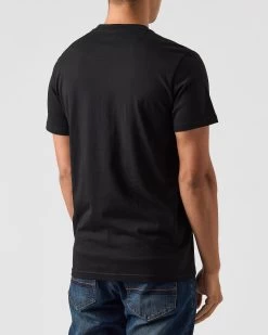 Weekend Offender Smile Graphic T-Shirt Black -Fashion sportswear PTAW2313 SMILE BLACK 0336 MODEL