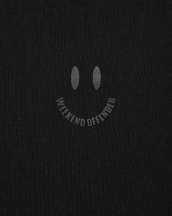 Weekend Offender Smile Graphic T-Shirt Black -Fashion sportswear PTAW2314 SMILE BLACK 0083