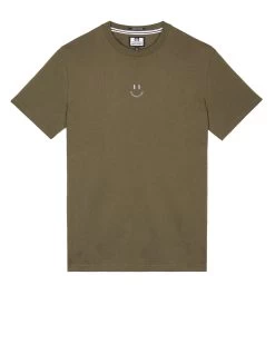 Weekend Offender Smile Graphic T-Shirt Dark Green