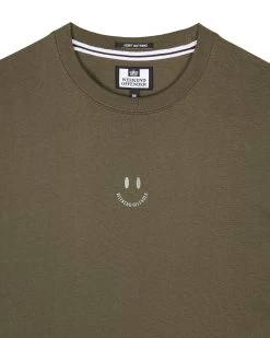 Weekend Offender Smile Graphic T-Shirt Dark Green -Fashion sportswear PTAW2314 SMILE DARK GREEN 6541