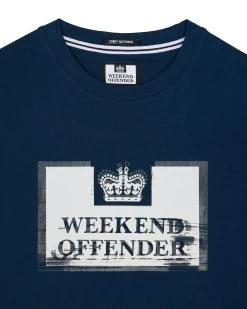 Weekend Offender Bonpensiero Graphic T-Shirt Juniper Blue -Fashion sportswear PTAW2316 BONPENSIERO JUNIPER 0079