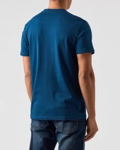 Weekend Offender Bonpensiero Graphic T-Shirt Juniper Blue -Fashion sportswear PTAW2316 BONPENSIERO JUNIPER 0340 MODEL