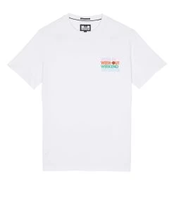 Weekend Offender Week In Week Out Graphic T-Shirt White