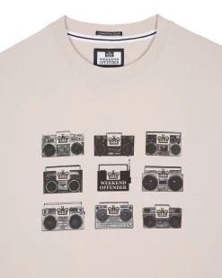 Weekend Offender Boombox Graphic T-Shirt Pumice -Fashion sportswear PTSS23 04 BOOMBOX PUMICE 5560