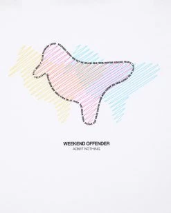 Weekend Offender Gabe Graphic T-Shirt White -Fashion sportswear PTSS23 07 GABE WHITE 5603