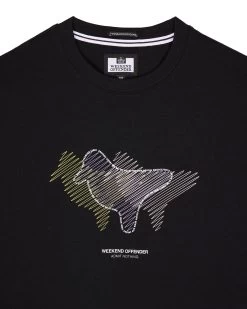 Weekend Offender Gabe Graphic T-Shirt Black -Fashion sportswear PTSS2307 GABE BLACK 6326