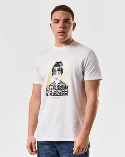 Weekend Offender Forever Graphic T-Shirt White -Fashion sportswear PTSS2401 FOREVER WHITE 4722 MODEL