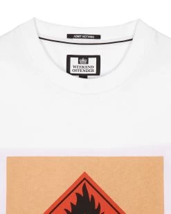 Weekend Offender Blue Lines Graphic T-Shirt White -Fashion sportswear PTSS2403 BLUE LINES WHITE 7180copy