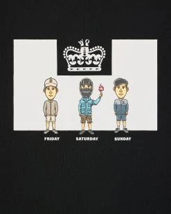 Weekend Offender Seventy-Two Graphic T-Shirt Black -Fashion sportswear PTSS2408 SEVENTY TWO BLACK 2974