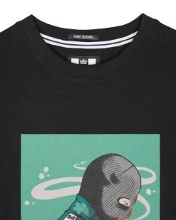 Weekend Offender Fumo Graphic T-Shirt Black -Fashion sportswear PTSS2409 FUMO BLACK 7195copy