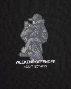 Weekend Offender Reggie Graphic T-Shirt Black -Fashion sportswear PTSS2411 REGGIE BLACK 3357