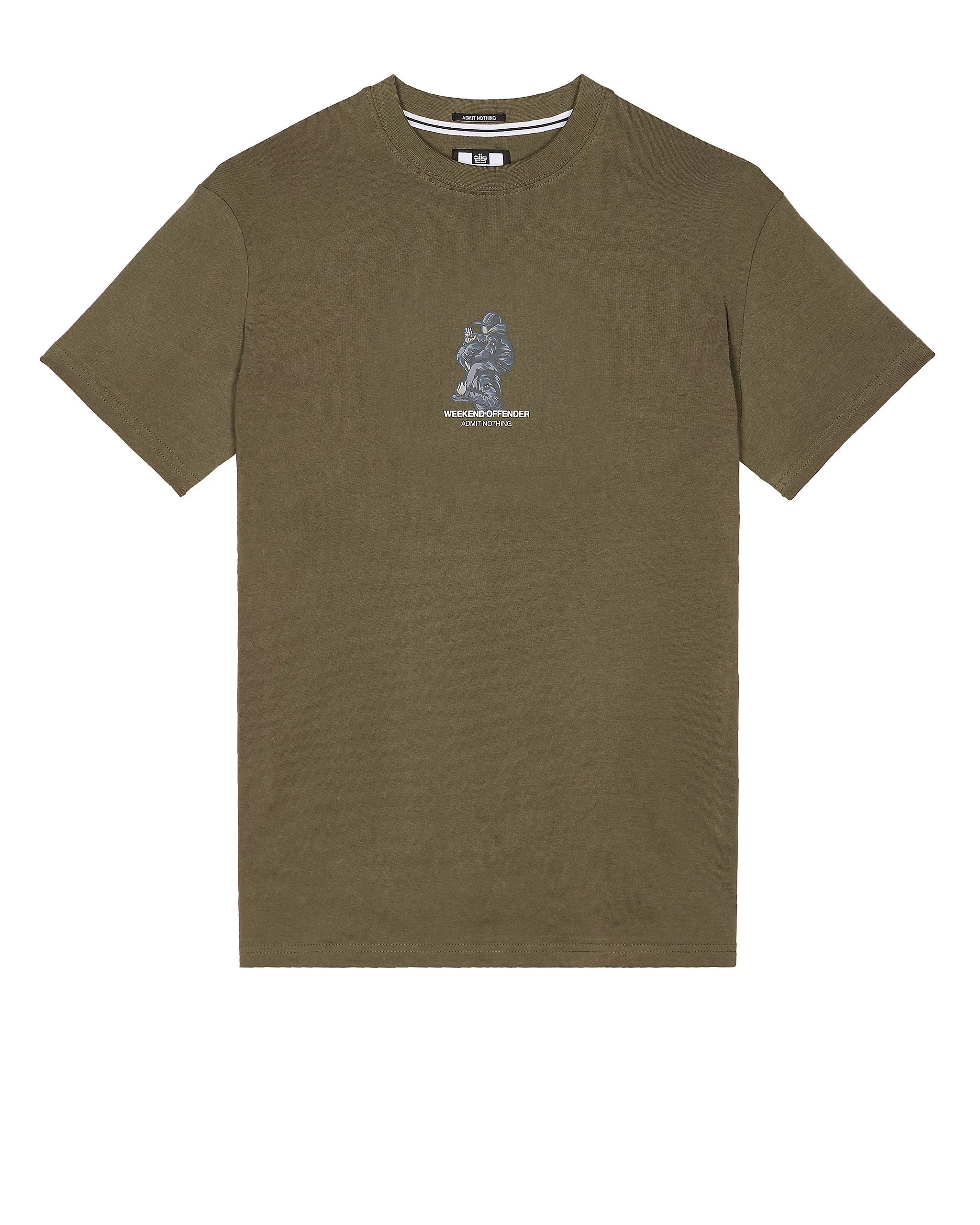 Weekend Offender Reggie Graphic T-Shirt Castle Green 1 Weekend Offender Reggie Graphic T-Shirt Castle Green