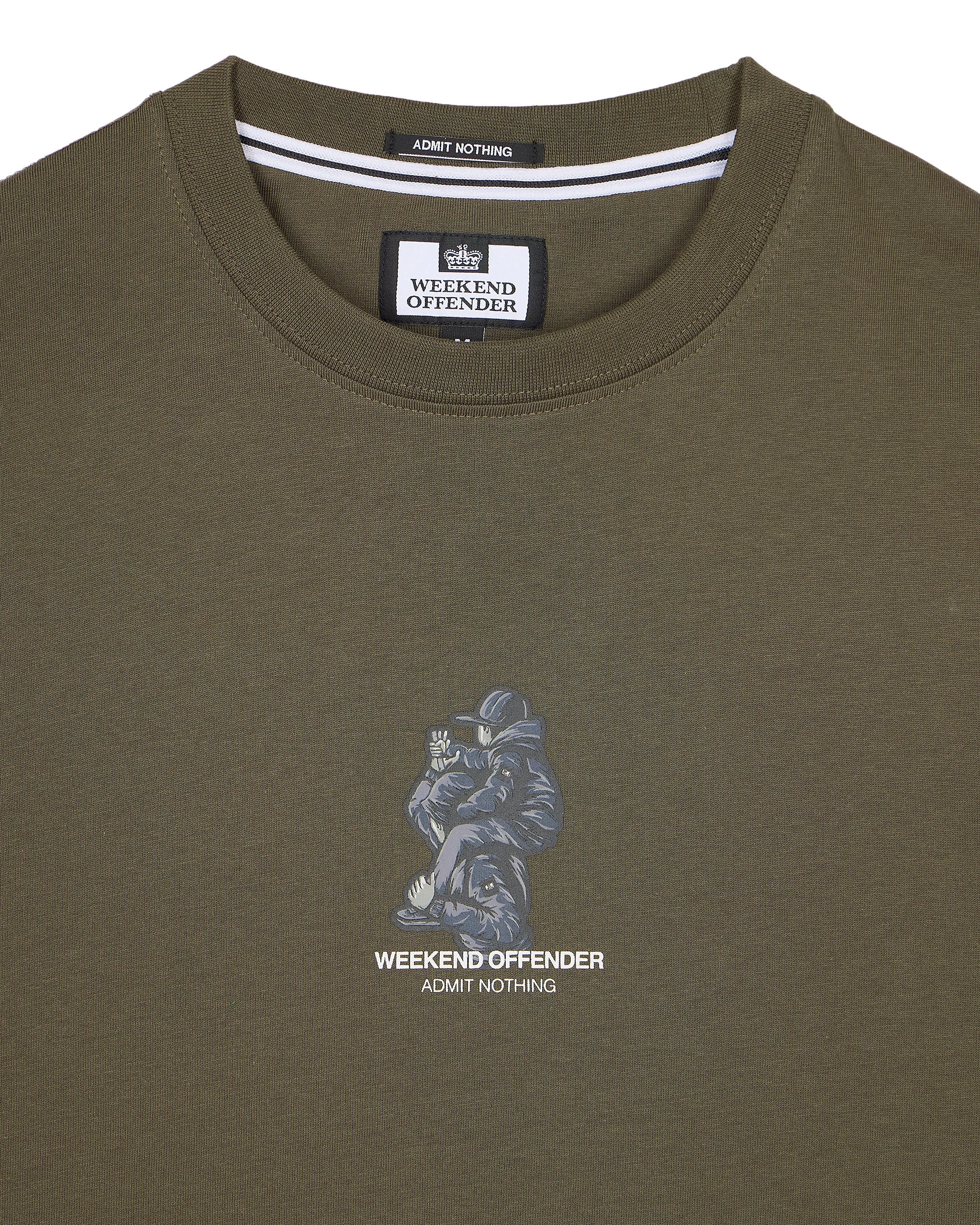 Weekend Offender Reggie Graphic T-Shirt Castle Green 6 Weekend Offender Reggie Graphic T-Shirt Castle Green - Image 6