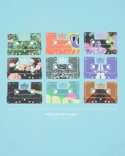 Weekend Offender Hanover Graphic T-Shirt Saltwater Blue -Fashion sportswear PTSS2412 HANOVER SALTWATER 7646