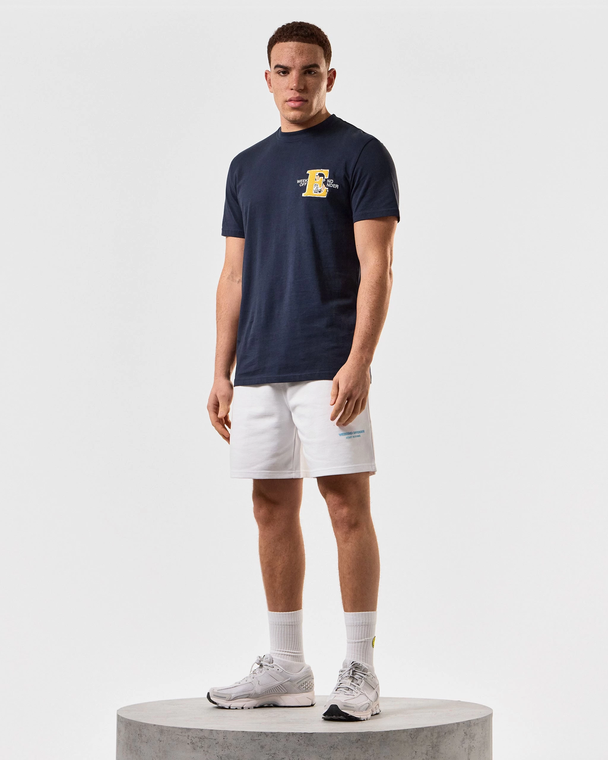 Weekend Offender Mytros Shorts White/Saltwater Blue 2 Weekend Offender Mytros Shorts White/Saltwater Blue - Image 2