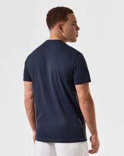Weekend Offender Ryder Graphic T-Shirt Navy -Fashion sportswear PTSS2412 RYDER NAVY 4856 MODEL