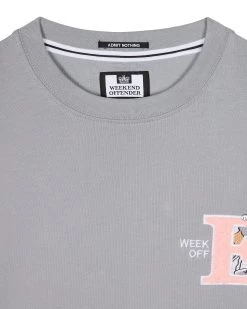 Weekend Offender Ryder Graphic T-Shirt Smokey Grey -Fashion sportswear PTSS2412 RYDER SMOKEY 7624