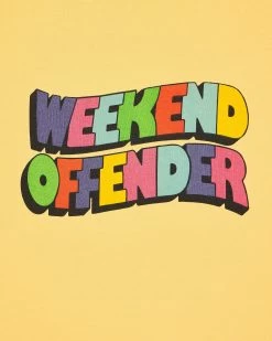 Weekend Offender Hallelujah Graphic T-Shirt Butter Yellow -Fashion sportswear PTSS2413 HALLELUJAH BUTTER 2996