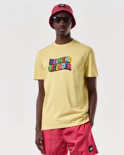 Weekend Offender Hallelujah Graphic T-Shirt Butter Yellow -Fashion sportswear PTSS2413 HALLELUJAH BUTTER 6855