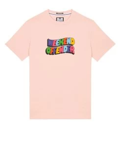 Weekend Offender Hallelujah Graphic T-Shirt Nectar Pink