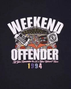 Weekend Offender Pyramid Graphic T-Shirt Navy -Fashion sportswear PTSS2414 PYRAMID NAVY 7135copy