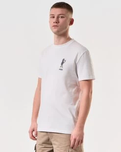Weekend Offender Pyro Graphic T-Shirt White -Fashion sportswear PTSS2416 PYRO WHITE 5788 MODEL