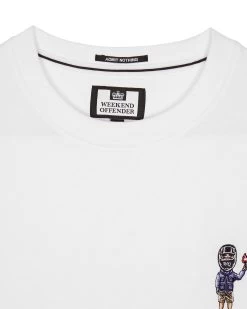 Weekend Offender Pyro Graphic T-Shirt White -Fashion sportswear PTSS2416 PYRO WHITE 7163copy