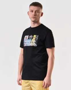 Weekend Offender Bissel Graphic T-Shirt Black -Fashion sportswear PTSS2417 BISSEL BLACK 6266 MODEL