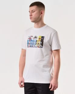 Weekend Offender Bissel Graphic T-Shirt White -Fashion sportswear PTSS2417 BISSEL WHITE 5873 MODEL