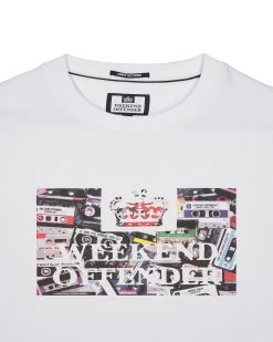 Weekend Offender Keyte Graphic T-Shirt White -Fashion sportswear PTSS2419 KEYTE WHITE 2967