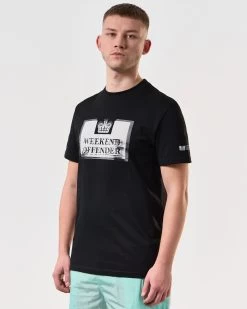 Weekend Offender Bonpensiero Graphic T-Shirt Black -Fashion sportswear PTSS2420 BONPENSIERO BLACK 6238 MODEL