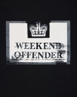 Weekend Offender Bonpensiero Graphic T-Shirt Black -Fashion sportswear PTSS2420 BONPENSIERO BLACK 7153copy
