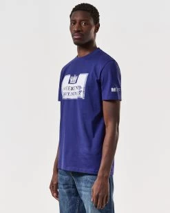 Weekend Offender Bonpensiero Graphic T-Shirt Bright Navy -Fashion sportswear PTSS2420 BONPENSIERO BRIGHT NAVY 6678