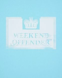 Weekend Offender Bonpensiero Graphic T-Shirt Saltwater Blue -Fashion sportswear PTSS2420 BONPENSIERO SALTWATER 3637