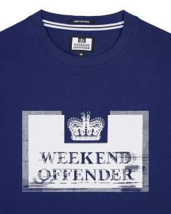 Weekend Offender Bonpensiero Graphic T-Shirt Bright Navy -Fashion sportswear PTSS2420 BONPENSIERO SALTWATER 3644