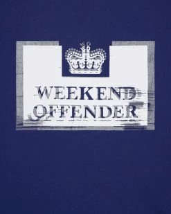 Weekend Offender Bonpensiero Graphic T-Shirt Bright Navy -Fashion sportswear PTSS2420 BONPENSIERO SALTWATER 3645