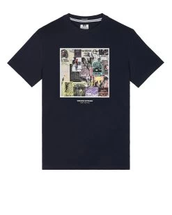 Weekend Offender Posters Graphic T-Shirt Navy
