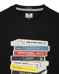 Weekend Offender Cassettes Graphic T-Shirt Black -Fashion sportswear PTSS2424 CASSETTES BLACK 3443