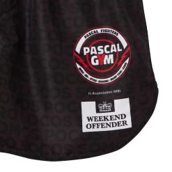 Weekend Offender Pascal Gym Rashguard And Shorts Set Black -Fashion sportswear Pascal Rashset DetailA