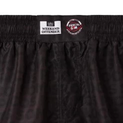 Weekend Offender Pascal Gym Rashguard And Shorts Set Black -Fashion sportswear Pascal Rashset DetailB