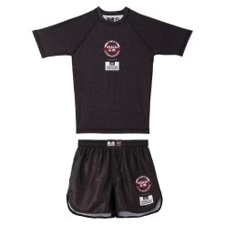 Weekend Offender Pascal Gym Rashguard And Shorts Set Black