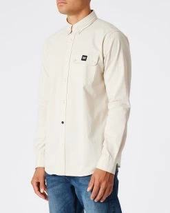 Weekend Offender Postiano Ranger Shirt Pumice -Fashion sportswear SHAW22 01 POSTIANO CHALKY MODEL 0070
