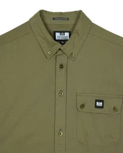 Weekend Offender Postiano Ranger Shirt Dark Khaki -Fashion sportswear SHAW22 01 POSTIANO DARK KHAKI 7005
