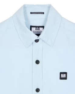 Weekend Offender Barboza Poplin Shirt Mineral -Fashion sportswear SHSS23 04 BARBOZA MINERAL 0032